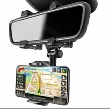Universal 360 Rotation Car Rear View Mirror Mount Stand GPS Cell Phone H... - £5.35 GBP