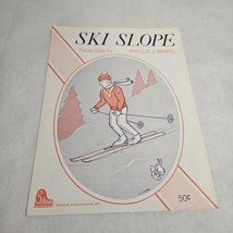 Ski Slope Piano Solo by Phyllis J. Warfel 1971 Sheet Music - $5.98