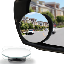 Blind Spot Mirror, 2&quot; round HD Glass Frameless Convex Rear View Mirrors Exterior - £9.61 GBP