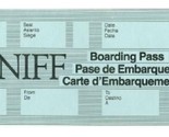 1981 Braniff DFW Boarding Pass Unused Dallas Fort Worth 3 Languages - $19.85