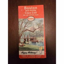 Boston and Vicinity Cape Cod Map and Visitor&#39;s Guide Courtesy of Esso 1964 - £10.66 GBP