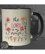 Lord is Strength White and Black Coffee Mug Drinkware - $20.58 CAD