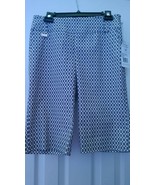 NWT Ladies LISETTE L SPORT Black &amp; White Medallion Golf Bermuda Shorts -... - $913.70 MXN