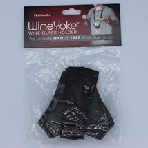 WineYoke Wine Lanyard Hands Free Wine Glass Holder Black - $4.99