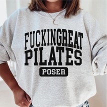 Pilates sweatshirt,funny Pilates poser crewneck,Pilates mom,Pilates squad sweate - £32.53 GBP