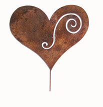 Heart Garden Stake or Wall Hanging, Yard, Art, Garden, Decoration, Lawn, Ornamen - £37.56 GBP