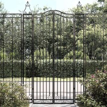  Garden Gate Black 47.6"x3.1"x78.7" Wrought Iron - $494.99