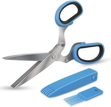 5 Blade Herb Scissors Kitchen Herbs Shears Cutter Set Multipurpose Cutting Shear - £17.47 GBP