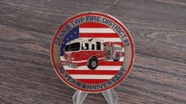 Dennis TWP Fire District #1 NJ 90th Anniversary Challenge Coin - £22.94 GBP