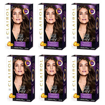 Pack of (6) New Clairol Age Defy Permanent Hair Dye, 4 Dark Brown Hair Color - £63.73 GBP