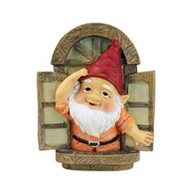 Design Toscano The Knothole Window Gnomes Garden Welcome Tree Sculpture  - £23.98 GBP