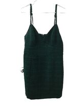 Abercrombie And Fitch Women's Tweed Mini A Line Dress Green Size Large - $34.65