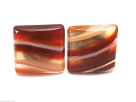Antique Mens Cufflinks Carnelian Gemstone Mens Vintage Jewelry - $57.02