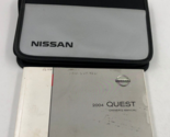 2004 Nissan Quest Owners Manual Handbook with Case OEM J03B43001 - £11.62 GBP