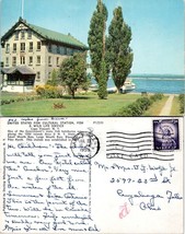 New York Cape Vincent Fish Cultural Station Posted to OH in 1959 VTG Postcard - £7.35 GBP