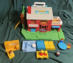 Fisher Price Little People Neighborhood #2551 Playset from the 80’s  - £59.95 GBP