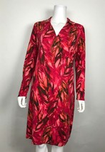 J. Jill Wearever Collection Women’s Dress Stretch Faux Wrap Pink Floral Sz Small - £13.64 GBP