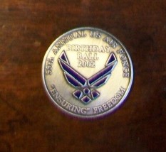 55th Annual USAF Birthday Ball 2002 Ensuring Freedom Challenge Coin - £39.97 GBP