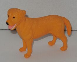 Pretend Play Dog 3" long PVC figure Cake Topper - $4.90