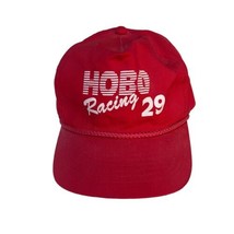 Vintage Hobo Racing 29 Mens Red Baseball Cap Hat Headwear Adjustable - $9.27