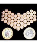 34 Pcs 6 Euros Full Set Erotic Sexy Positions 2.5 mm Metal Coin Collection - $74.15