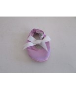 American Girl Bitty Baby Single Shoe Ruffles &amp; Bows Lavender Satin Slipper - $5.30 CAD
