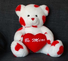 Vintage Carlton Cards &quot;Be Mine&quot; Teddy Bear with Red Hearts, Bear for Lovers - £30.54 GBP