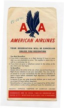 American Airlines Ticket Jacket Form T26S 1950&#39;s - £17.13 GBP