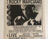 Rocky Marciano Print Ad Tv Guide Jon Favreau Penelope Ann Miller Showtim... - $5.93