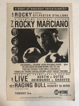 Rocky Marciano Print Ad Tv Guide Jon Favreau Penelope Ann Miller Showtime TPA21 - £4.73 GBP