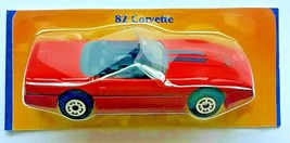 1982 Chevrolet Corvette 1:64 Scale Red Die Cast Chevy Vette New Cut Card, Maisto - £7.75 GBP