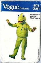 Vogue Vintage 1982 Pattern 8476 Sz Sm 2/4 Jim Henson&#39;s Kermit The Frog Costume - £10.28 GBP