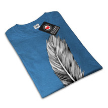 Elegant Feather Shirt Painting Women T-shirt - £10.19 GBP