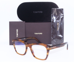Brand New Tom Ford Tf 5886-B 047 Brown Horn Authentc Frames Eyeglasses 52-20 - £283.95 GBP