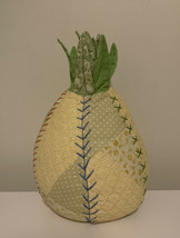 Vintage Pineapple Throw Pillow Decorative Patchwork Fun 12&quot; - £23.72 GBP