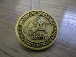 US Army 4th Infantry Division 588th Engineer Battalion Challenge Coin #380S - £14.98 GBP