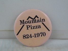 Vintage Fast Food Pin - Mountain Pin  - Celluloid Pin  - $15.00