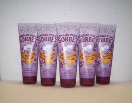 Bath &amp; Body Works Candied Violet Sorbet Ultra Shea Body Cream 8 oz x5 - £31.69 GBP