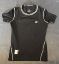 KIDS STARTER DRI-STAR MAXIMUM PERFORMANCE ATHLETIC BLACK SHIRT SIZE:6-7 - $9.87