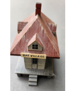 Vtg Country Crafts Bay Village Train Station by C.Henson Hand Painted Wo... - £15.61 GBP