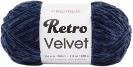 Premier Yarns Retro Velvet Yarn-Navy - £16.32 GBP