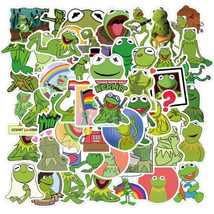 50Pcs Waterproof Vinyl Kermit The Frog Sticker Pack For Laptop Water Bottle New - £9.39 GBP