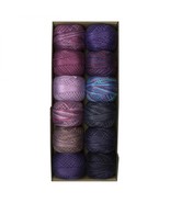 Valdani Pearl Cotton Ball Size 8 73yd Accents 3 Purple Splash - $115.92 CAD