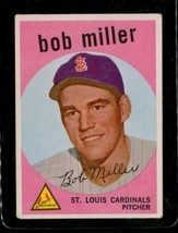 Vintage Baseball Trading Card Topps 1959 #379 Bob Miller St Louis Cardinals Wb - £9.77 GBP