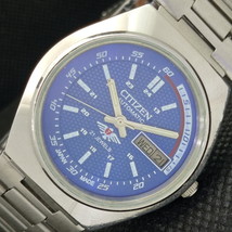 Genuine Vintage Citizen Automatic 8200 Japan Mens D/D Blue Watch 608j-a317067-6 - £20.77 GBP