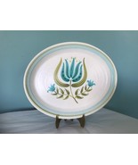 TULIP TIME  11 3/8&quot; OVAL Plate PLATTER FRANCISCAN Earthenware 1963-1973.... - $24.39 CAD