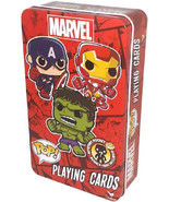 POP Marvel Comics Superheroes Playing Cards Tin Hulk Captain America Iro... - $188.17 MXN