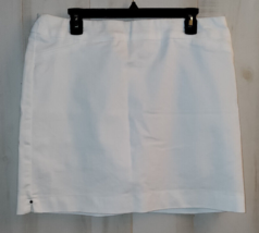 Nwt Womens Croft &amp; Barrow Perfectly Slimming Stretch White Pull On Skort Size 12 - £26.12 GBP