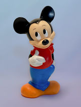Vintage 1970s ILLCO Mickey Mouse Rubber Bank 12 inch - $19.99