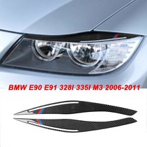 For Bmw E90 E91 328i 335i M3 2006-2011 Styling Mouldings Carbon Fibre Headlight - $21.91